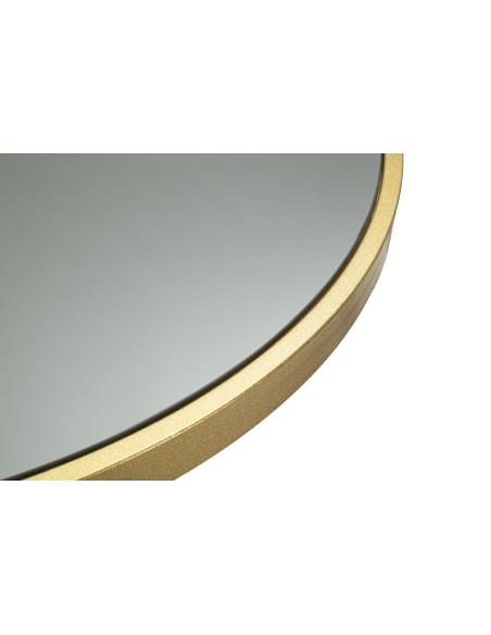 Table de bar haute moderne chic Ronde 2 personnes Verre Noir Métal Doré Tower 