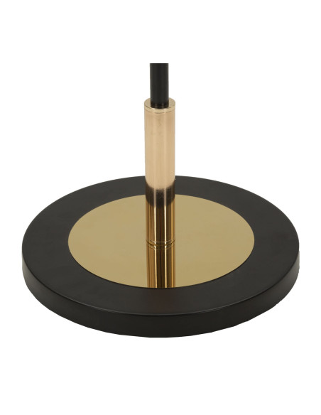 Grand Lampadaire sur pied rétro chic Hauteur 168 cm Verre Blanc Métal Doré Noir Vintage 