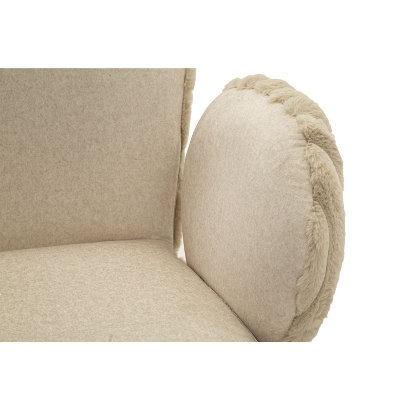 Fauteuil de table moderne chic Velours Vert Côtelé Métal Blanc crème Stoccolma (Lot de 2) 