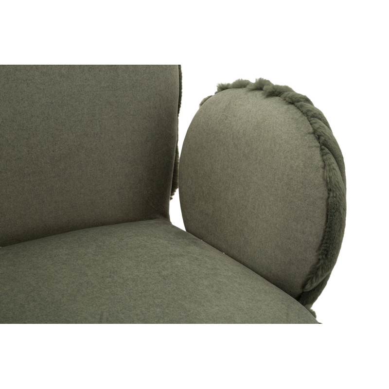 Fauteuil de table moderne chic Velours Vert Côtelé Métal Vert Stoccolma (Lot de 2) 
