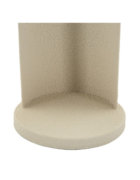 Bougeoir moderne Ange abstrait Hauteur 30 cm Métal Blanc crème Dune 