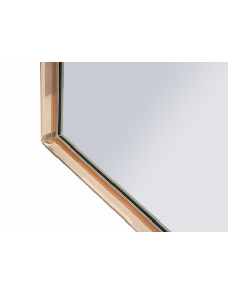 Grand Miroir mural oriental chic Arc 62x100 Bois MDF Rose Tangeri 