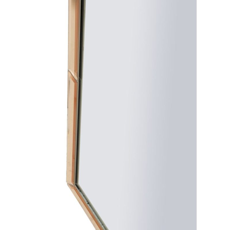 Grand Miroir mural oriental chic Arc 55x150 Bois MDF Rose Tangeri 