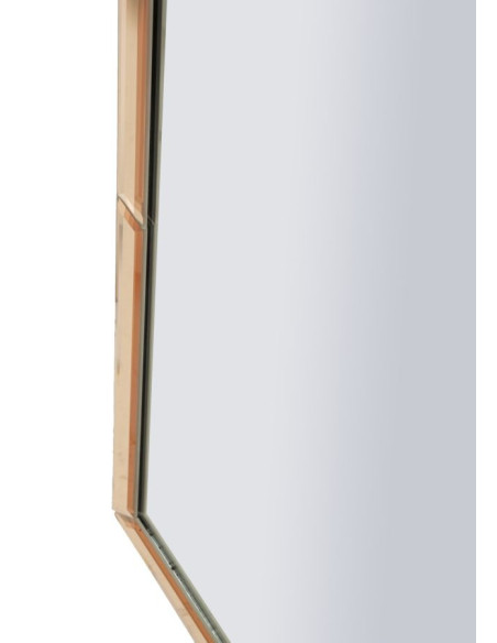 Grand Miroir mural oriental chic Arc 55x150 Bois MDF Rose Tangeri 