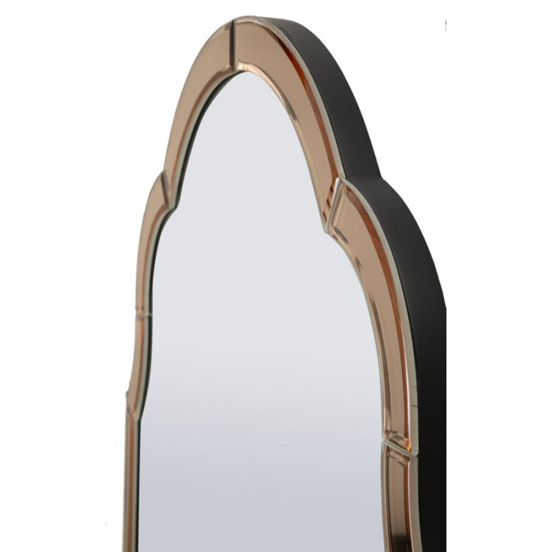 Grand Miroir mural oriental chic Arc 55x150 Bois MDF Rose Tangeri 