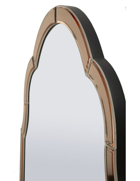 Grand Miroir mural oriental chic Arc 55x150 Bois MDF Rose Tangeri 