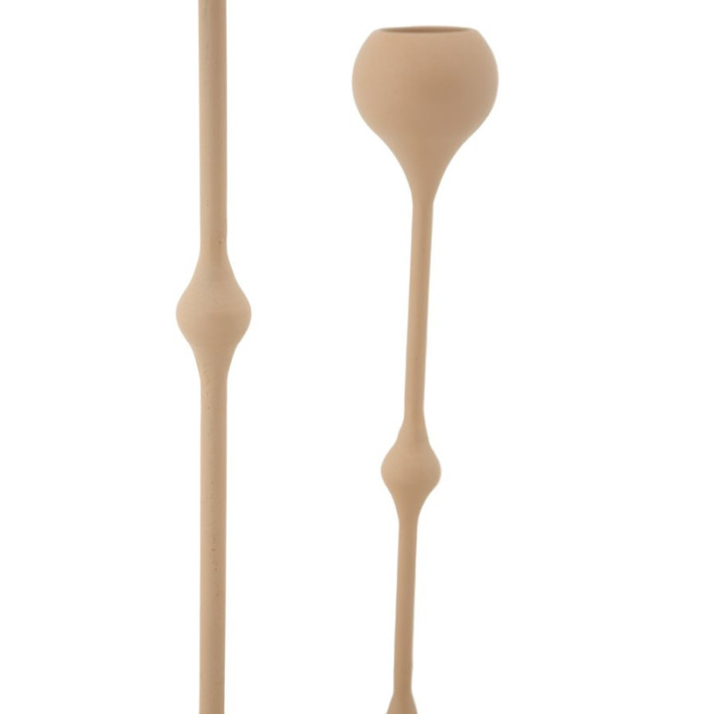 Bougeoir design moderne Métal Rose Doré Slimmy (Lot de 2) 