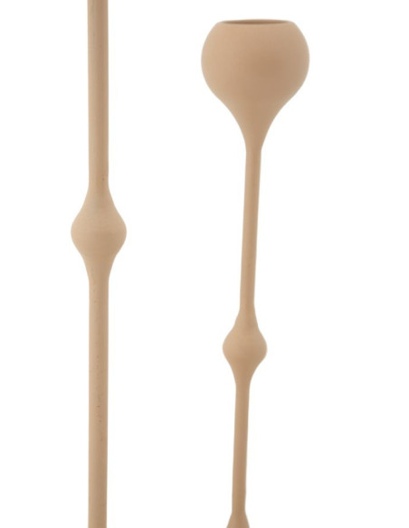 Bougeoir design moderne Métal Rose Doré Slimmy (Lot de 2) 