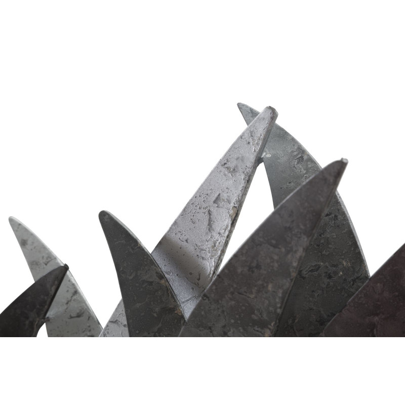 Décoration murale industrielle chic Oiseaux 93x47 Métal Gris Gabbiani 