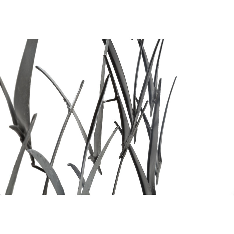 Décoration murale industrielle chic Oiseaux 93x47 Métal Gris Gabbiani 