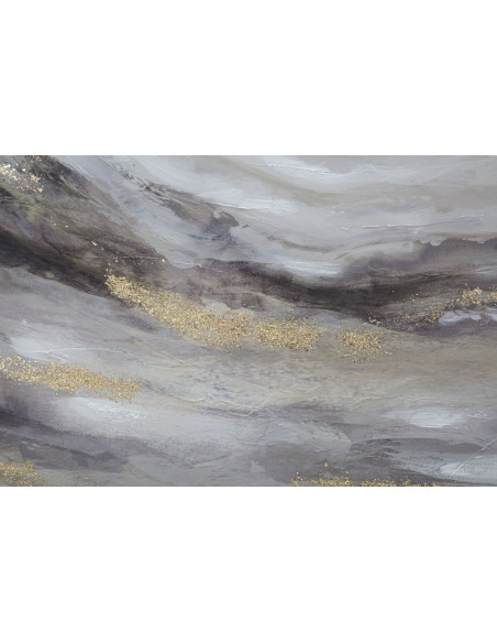 Grande toile murale peinte triptyque abstrait 105x80 Monty 