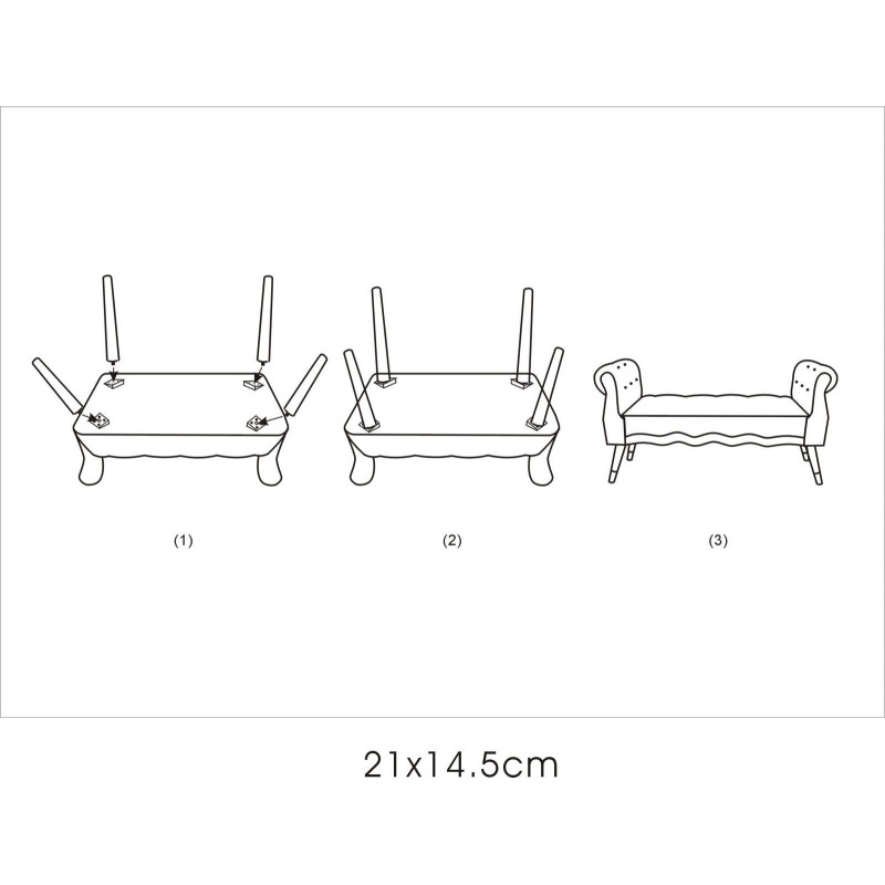 Banquette moderne 2 places en Velours Blanc crème Capitonné Métal Doré Noir Paris - 10