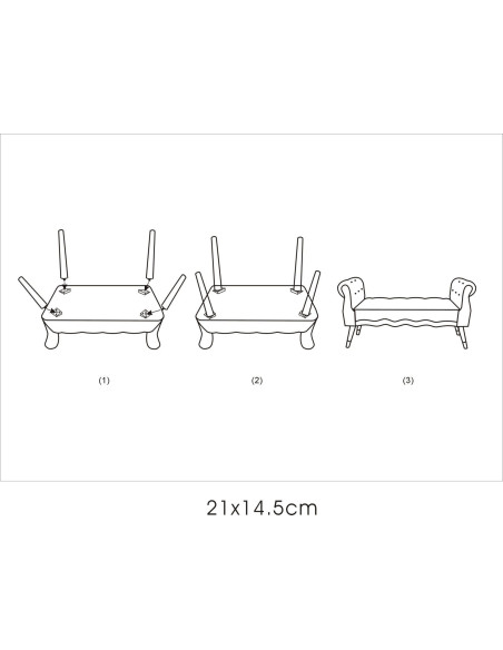 Banquette moderne 2 places en Velours Blanc crème Capitonné Métal Doré Noir Paris - 10