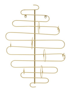 Grand Porte bouteilles moderne chic Hauteur 72 cm Métal Doré Alid 