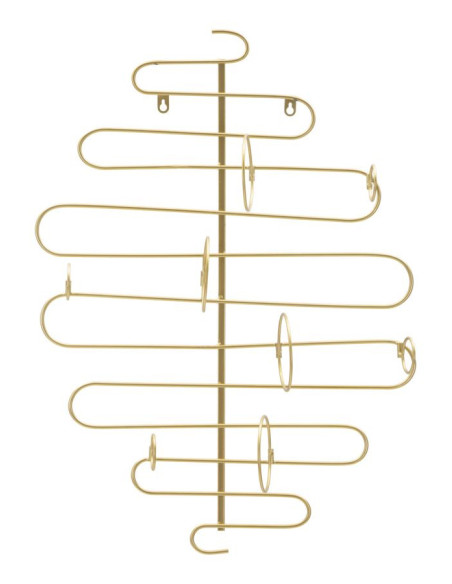 Grand Porte bouteilles moderne chic Hauteur 72 cm Métal Doré Alid 