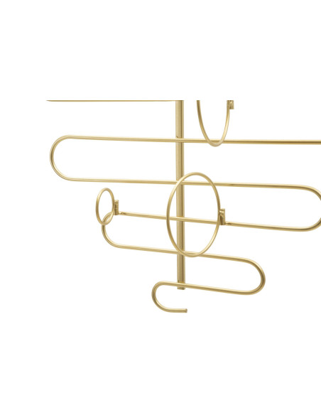 Grand Porte bouteilles moderne chic Hauteur 72 cm Métal Doré Alid 