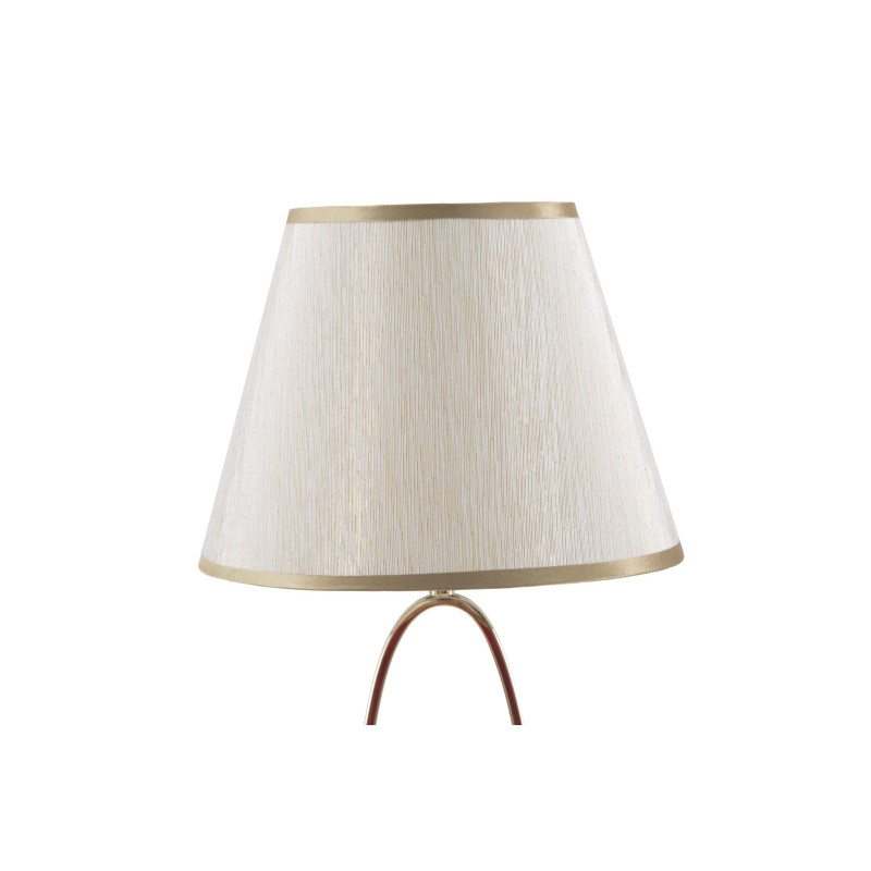Lampe à poser moderne chic Hauteur 47 cm Métal Doré Tissu Beige Flush 