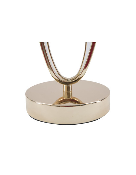 Lampe à poser moderne chic Hauteur 47 cm Métal Doré Tissu Beige Flush 