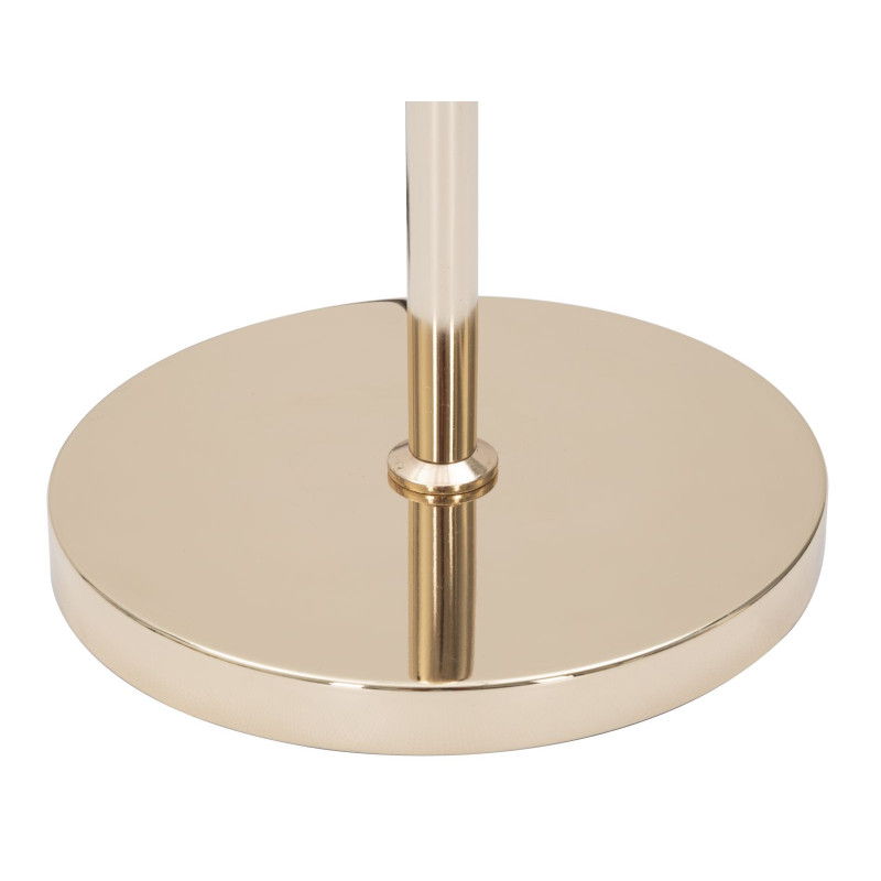 Grand Lampadaire sur pied moderne chic Hauteur 168 cm Métal Doré Tissu Rose Krista 