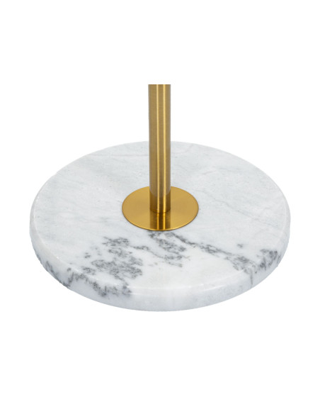 Grand Lampadaire moderne porte manteaux Hauteur 173 cm Métal Doré Tissu Blanc Abiti 