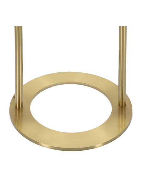 Grand Lampadaire moderne chic Boule Hauteur 168 cm Métal Doré Verre Blanc Glamy - 2