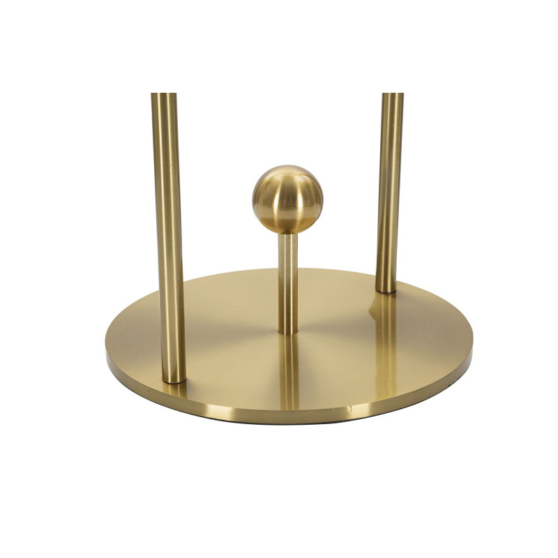 Lampe à poser moderne chic Boule Hauteur 47 cm Métal Doré Verre Blanc Glamy 