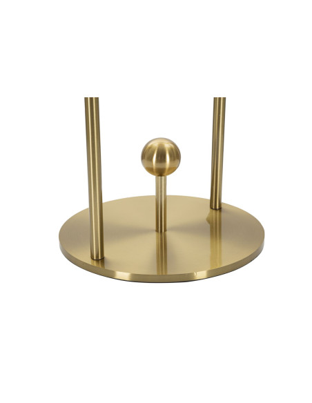 Lampe à poser moderne chic Boule Hauteur 47 cm Métal Doré Verre Blanc Glamy 