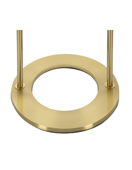 Lampe à poser moderne chic Boule Hauteur 50 cm Métal Doré Verre Blanc Glamy 