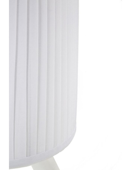 Grande Lampe à poser moderne Danseuse Hauteur 62 cm Résine Tissu Blanc Ballet 