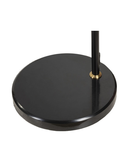 Grand Lampadaire sur pied Arc Plumes Hauteur 150 cm Métal Noir Doré Polypropylène Blanc Arc 