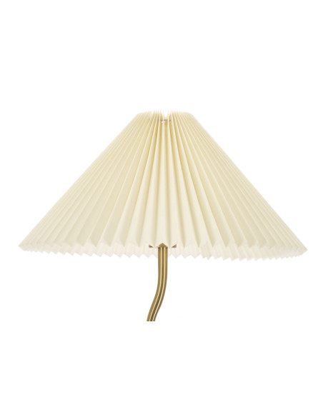 Grand Lampadaire sur pied neo japandi Hauteur 172 cm Métal Noir Doré Polypropylène Blanc Closy 