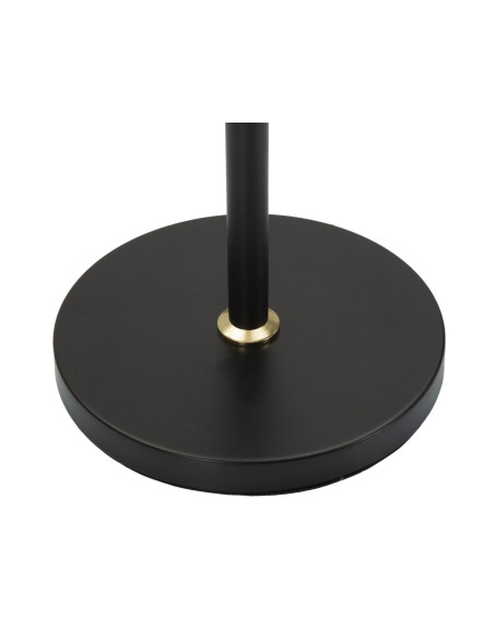 Grand Lampadaire sur pied neo japandi Hauteur 172 cm Métal Noir Doré Polypropylène Blanc Closy 