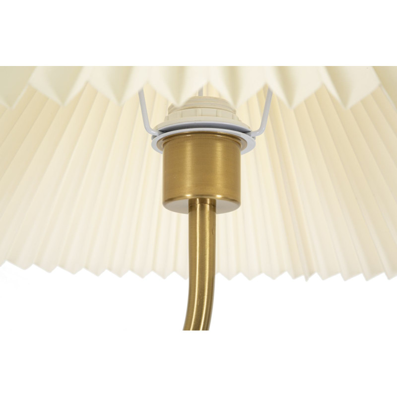 Grand Lampadaire sur pied neo japandi Hauteur 172 cm Métal Noir Doré Polypropylène Blanc Closy 