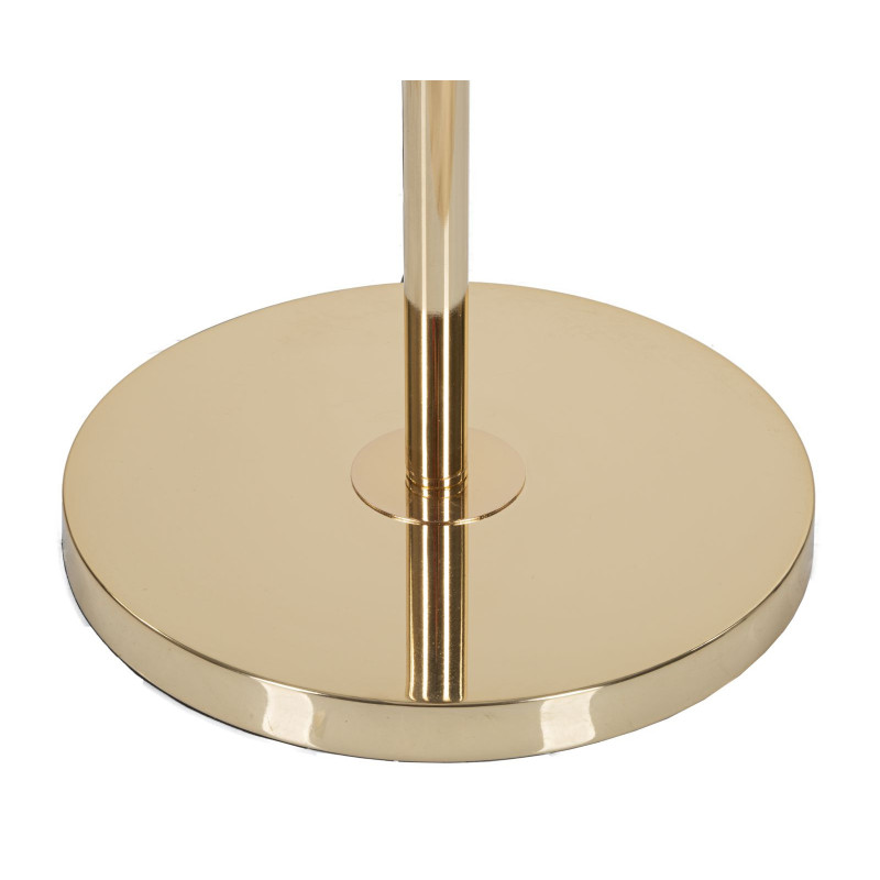 Grand Lampadaire sur pied chic Plumes Hauteur 170 cm Métal Doré Polypropylène Blanc Feathers 