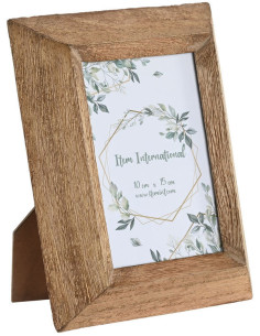 Cadre photo rustique chic pour photo 10x15 Bois de manguier Naturel Nuven - 1