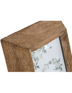 Cadre photo rustique chic pour photo 10x15 Bois de manguier Naturel Nuven - 2