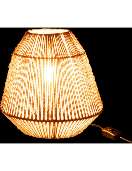 Lampe à poser Tina en Jute Naturel Métal - 3