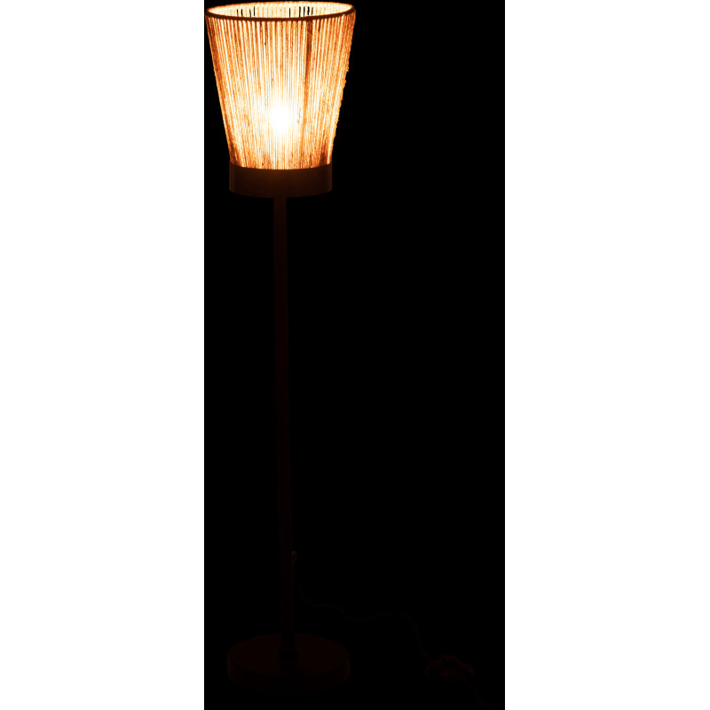 Lampadaire sur pied Luna 100 cm en Jute Naturel Métal Noir - 3