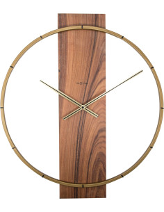 Wall clock - 50.8 x 58.2 x4.3 cm - Wood/Steel - 1