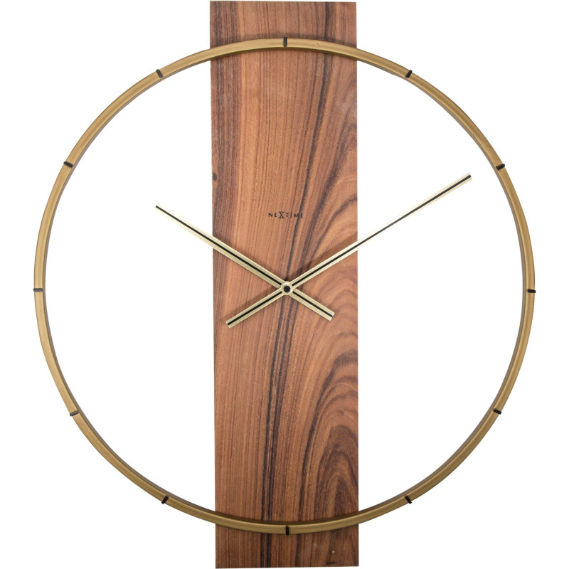 Wall clock - 50.8 x 58.2 x4.3 cm - Wood/Steel - 1