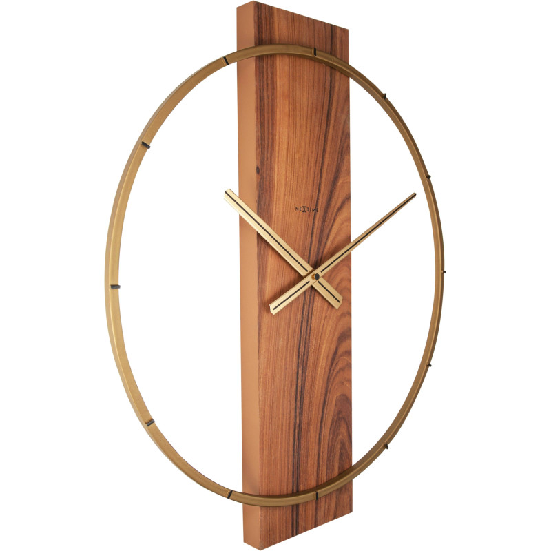 Wall clock - 50.8 x 58.2 x4.3 cm - Wood/Steel - 2