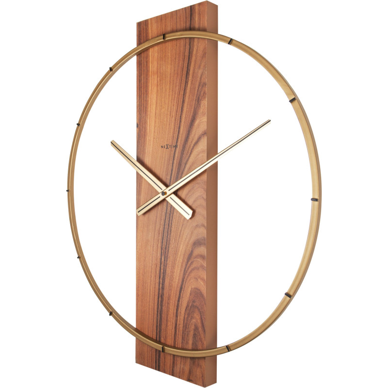 Wall clock - 50.8 x 58.2 x4.3 cm - Wood/Steel - 3