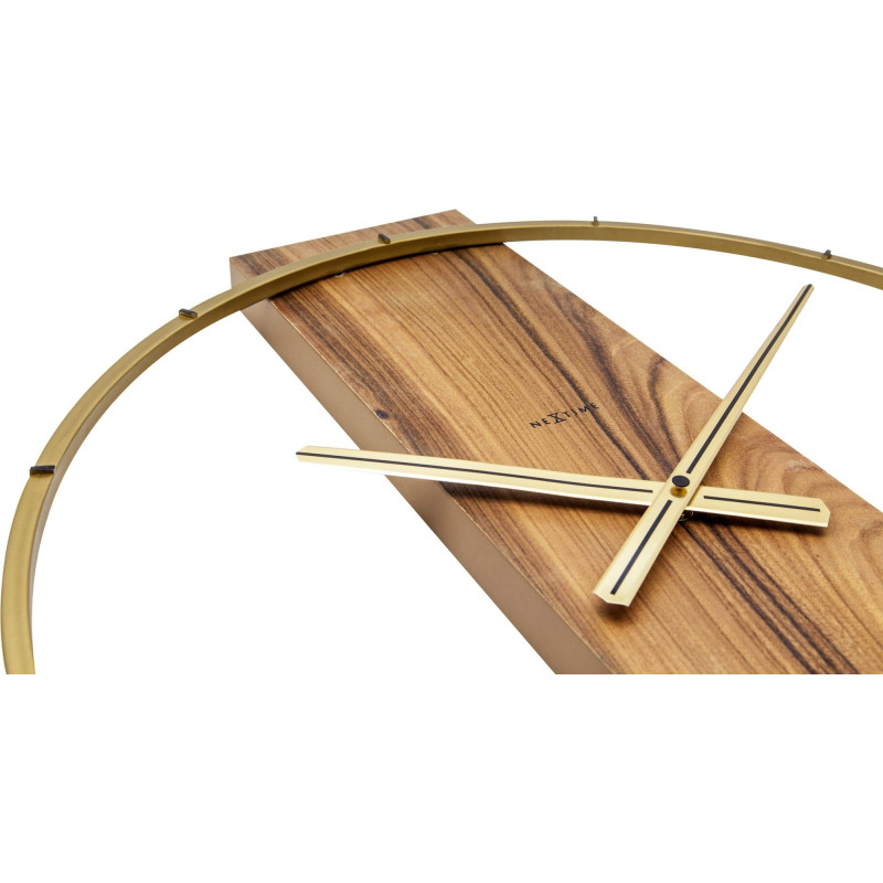 Wall clock - 50.8 x 58.2 x4.3 cm - Wood/Steel - 4