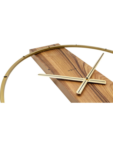 Wall clock - 50.8 x 58.2 x4.3 cm - Wood/Steel - 4