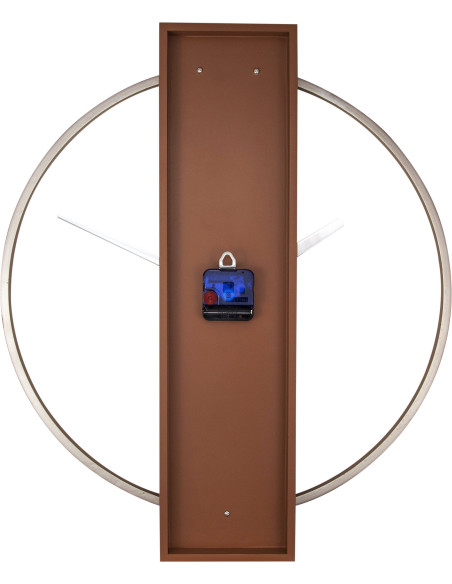 Wall clock - 50.8 x 58.2 x4.3 cm - Wood/Steel - 6