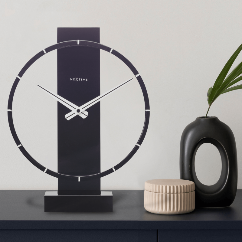 Table / Wall clock - 34 x 27 cm - Wood/Steel - 'Carl Small' - 3