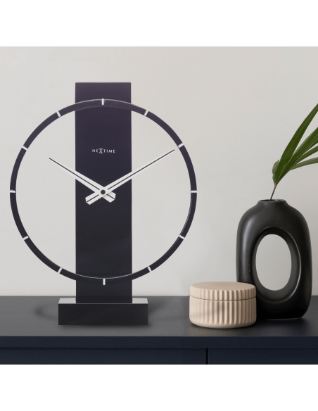 Table / Wall clock - 34 x 27 cm - Wood/Steel - 'Carl Small' - 3