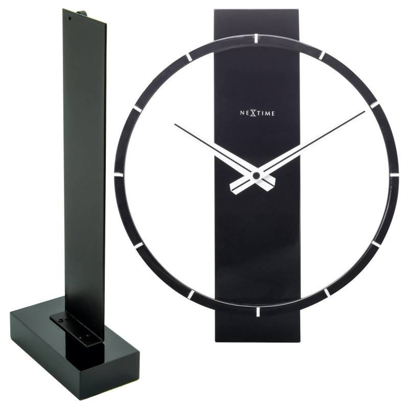 Table / Wall clock - 34 x 27 cm - Wood/Steel - 'Carl Small' - 4
