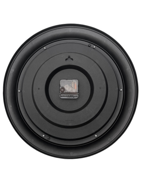 Wall clock 40cm-Silent-Black/Grey-Plastic-NeXtime 'Chopin' - 7