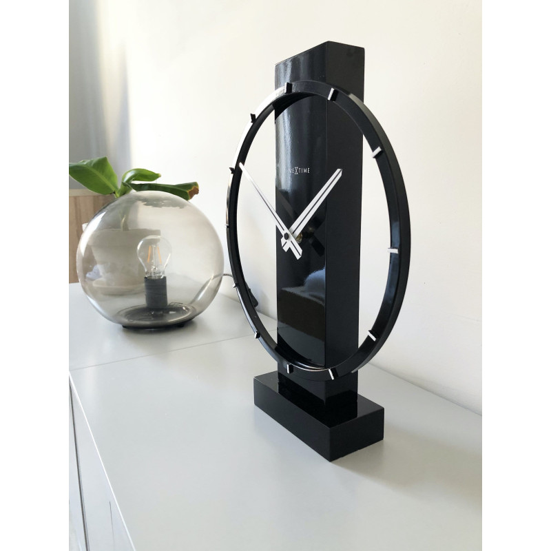Table / Wall clock - 34 x 27 cm - Wood/Steel - 'Carl Small' - 6